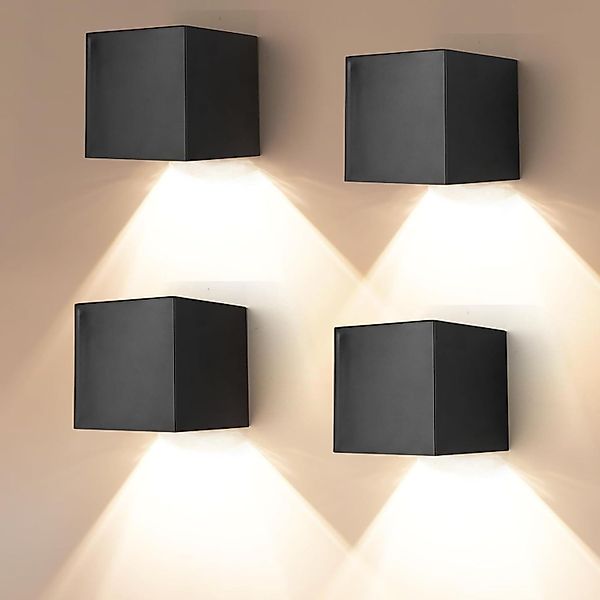 BlingBin LED Solarleuchte 4 Stück Wandbeleuchtung günstig online kaufen