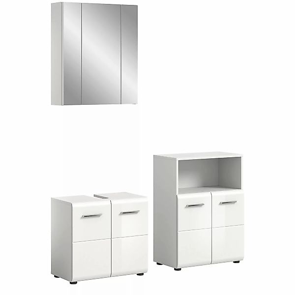Badkombination Ice 135 cm x 190 cm x 32 cm Weiß-Weiß günstig online kaufen