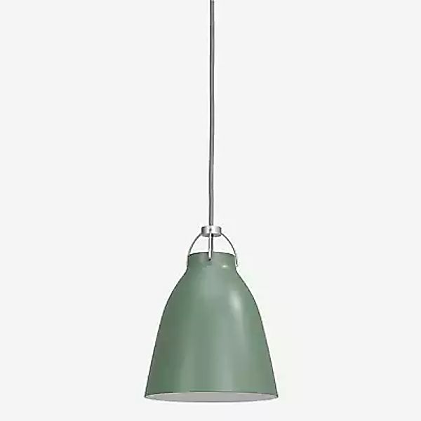 Fritz Hansen Caravaggio Pendelleuchte, dunkelgrün/Kabel grau - ø16,5 cm günstig online kaufen