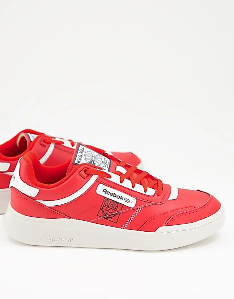 Reebok x Keith Haring – Club C Legacy – Sneaker in Rot günstig online kaufen