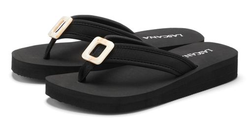 LASCANA Sandale, Pantolette Badezehentrenner Zehentrenner, Badeschuh günstig online kaufen