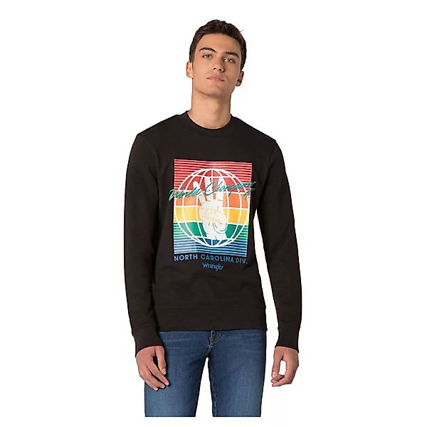 Wrangler Globe Sweatshirt S Faded Black günstig online kaufen