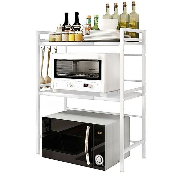 JEOBEST Regalelement Küchenregal Mikrowellenregal 3-Stufig, Erweiterbares M günstig online kaufen