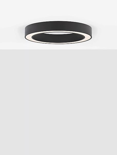 LED Deckenleuchte Morbido in Schwarz 48W 3730lm günstig online kaufen
