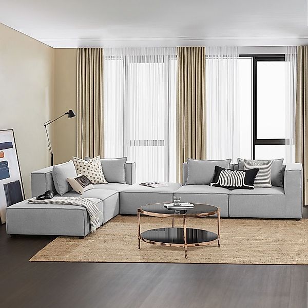 Juskys Wohnlandschaft Domas, 6 Teile, XXL, günstig online kaufen