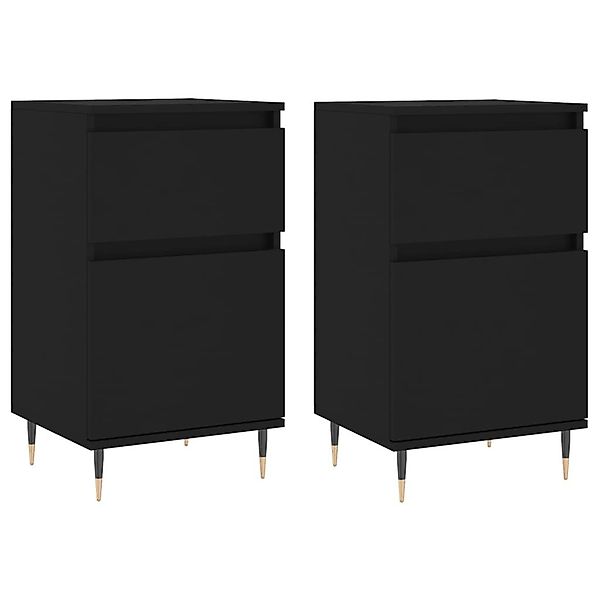 vidaXL Sideboard Sideboards 2 Stk. Schwarz günstig online kaufen