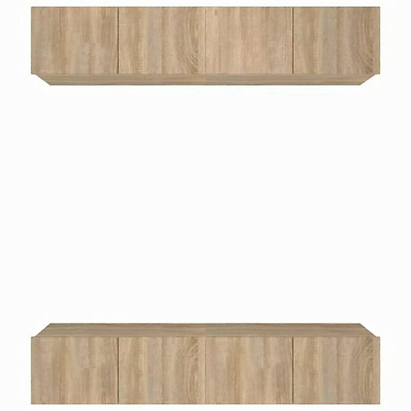 furnicato TV-Schrank TV-Schränke 4 Stk. Sonoma-Eiche 80x30x30 cm Holzwerkst günstig online kaufen