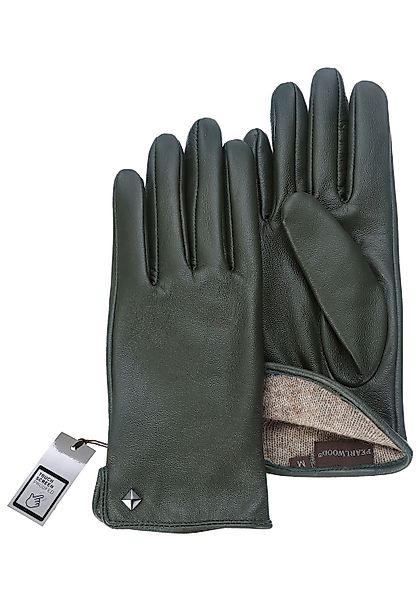 PEARLWOOD Lederhandschuhe "Meg", dekorativer Rockstud - elastischer Bund - günstig online kaufen