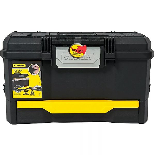 Stanley Werkzeugkoffer Kunststoff mit Schublade Schwarz-Gelb günstig online kaufen