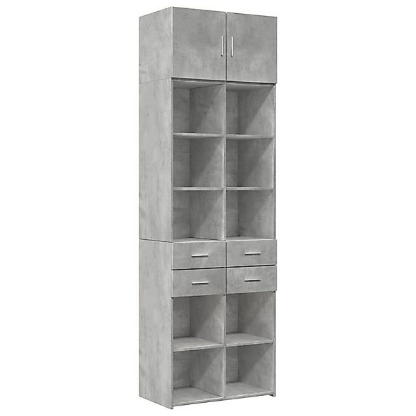 vidaXL Schrankmodule Hochschrank Betongrau 70x42,5x225 cm Holzwerkstoff günstig online kaufen