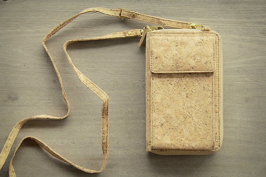 Portemonnaie, Praktische Brieftasche Mit Handyfach Aus Kork (Nature Cork) günstig online kaufen