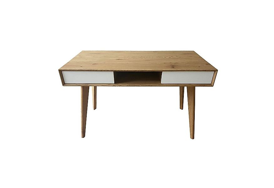 SVITA Schreibtisch RETRO (1-St), Eichenholz-Optik, mit Schubladen, Retro-Lo günstig online kaufen