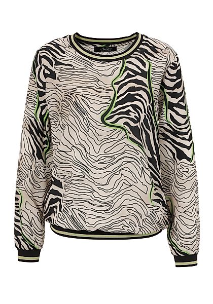 Aniston SELECTED Shirtbluse, Animal-Print mit grünen Highlights - NEUE KOLL günstig online kaufen