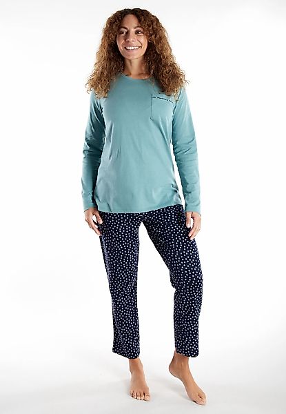 GÖTZBURG Schlafanzug "Katerini" 2 Stk. tlg., Rundhalsausschnitt, Langarm, l günstig online kaufen