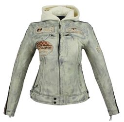 Alpha Speeds Bikerjacke Damen Leder Jacke günstig online kaufen