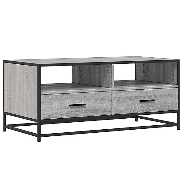 vidaXL Couchtisch Grau Sonoma 100x50x45 cm Holzwerkstoff und Metall 848787 günstig online kaufen