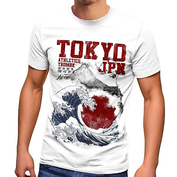 Neverless Print-Shirt Herren T-Shirt Tokyo Japan günstig online kaufen