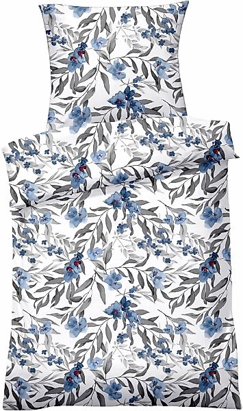 Dyckhoff Bettwäsche "Blue Flowers" 2 Stk. tlg. günstig online kaufen