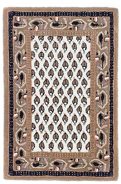 morgenland Wollteppich »Mir Teppich handgetuftet beige«, rechteckig günstig online kaufen