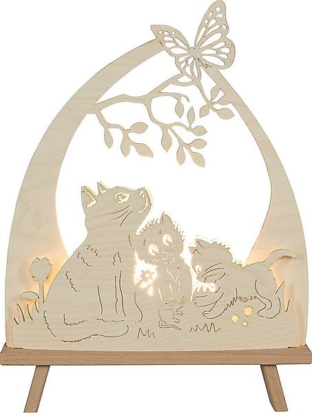 SAICO Original LED Schwibbogen Deko-Lichterspitze, Katzenfreund, inkl. eine günstig online kaufen