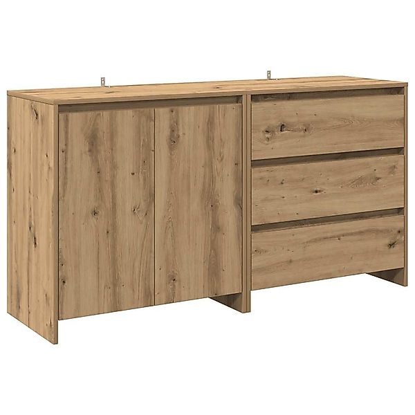 vidaXL Sideboard 2-tlg. Sideboard Artisan-Eiche Holzwerkstoff günstig online kaufen
