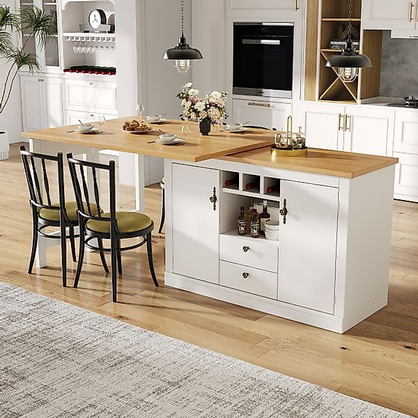 STILVORA Bartisch mit 360° Drehfunktion,Kücheninsel Buffetschrank günstig online kaufen