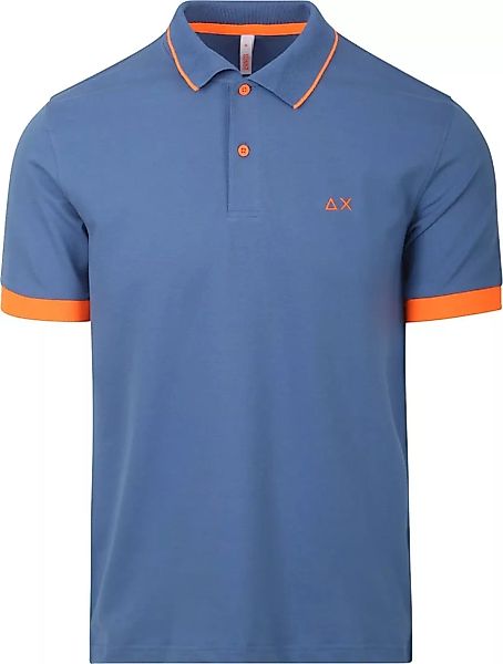 Sun68 Poloshirt Small Stripe Blau  - Größe XL günstig online kaufen