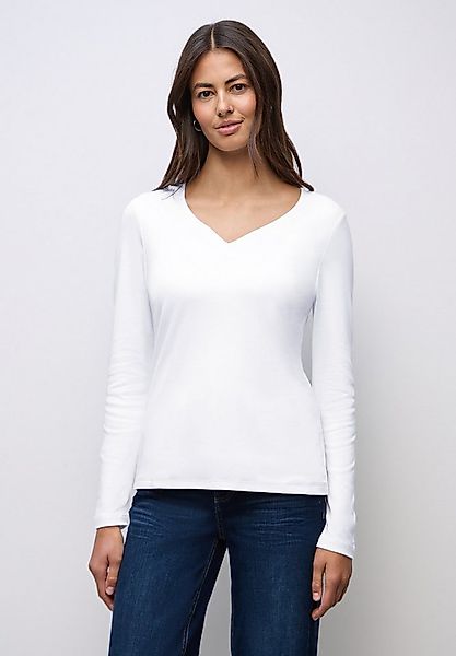 STREET ONE Langarmshirt im soften Baumwoll-Mix günstig online kaufen