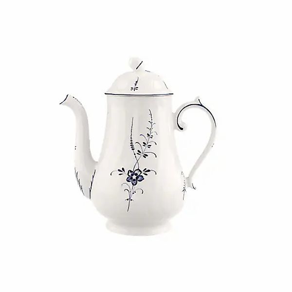 Villeroy & Boch Teekanne »Kaffeekanne Vieux Luxembourg 1,3 l weiß-blau« günstig online kaufen