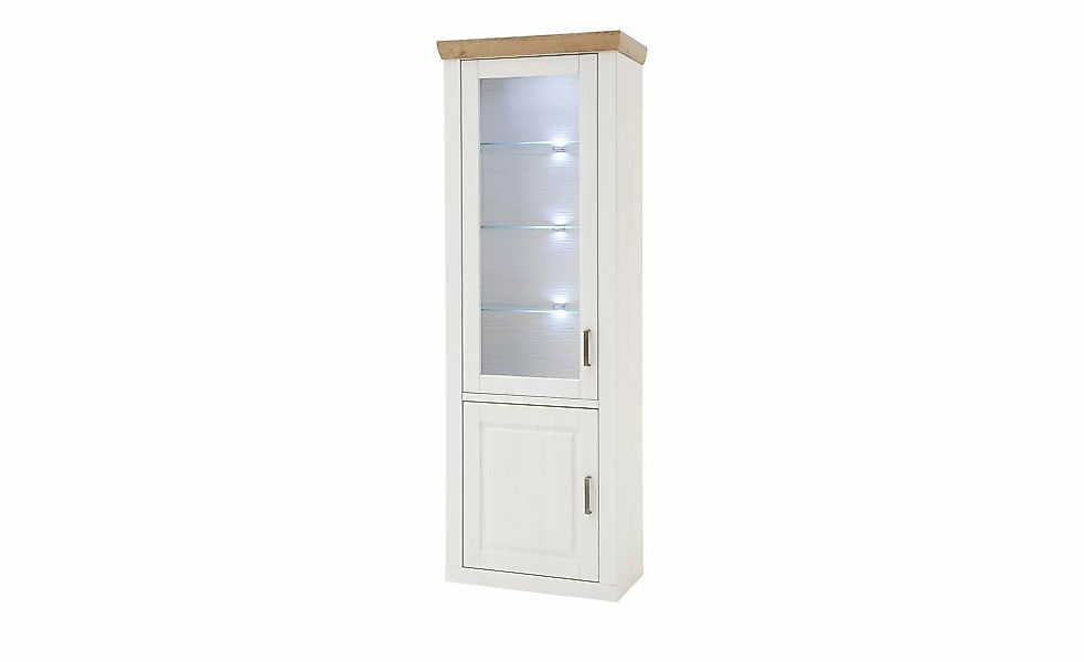maison bleue Vitrine  Xanten ¦ weiß ¦ Maße (cm): B: 73 H: 210 T: 40.0 Schrä günstig online kaufen