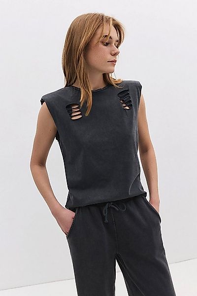 No Matter What T-Shirt T-Shirt mit ärmellosen Rissen günstig online kaufen