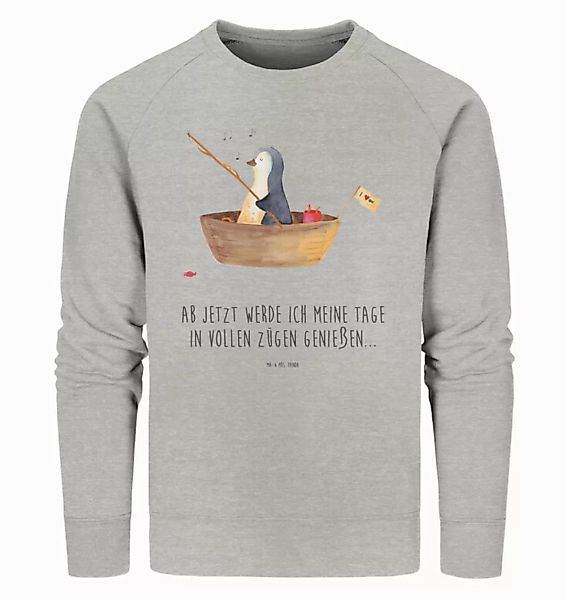 Mr. & Mrs. Panda Longpullover Größe S Pinguin Angelboot - Heather Grey - Ge günstig online kaufen