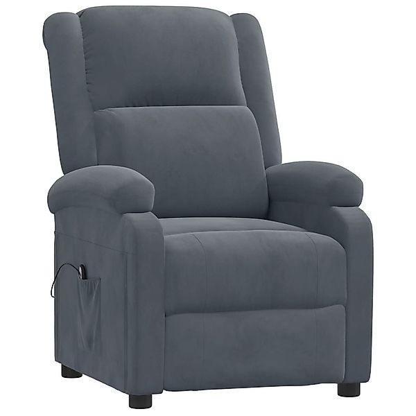 vidaXL Sessel Relaxsessel Elektrisch Dunkelgrau Samt günstig online kaufen