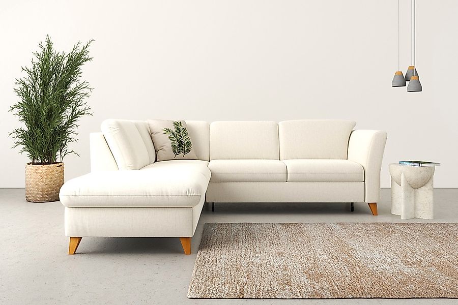 Home affaire Ecksofa "Trelleborg L-Form", Federkern-Polsterung, wahlweise m günstig online kaufen
