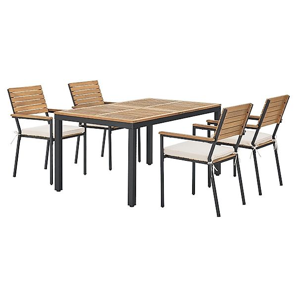 Juskys Garten-Essgruppe Rhodos, (5-tlg), mit Tisch, günstig online kaufen