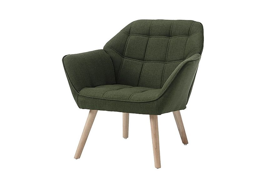 WAHSON OFFICE CHAIRS Ohrensessel mit Massivholz-/Metallbeinen Moderner Sess günstig online kaufen