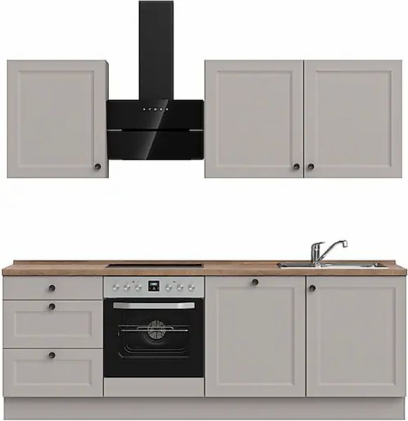 nobilia® Küchenzeile »"Cascada II"« vormontiert, Breite 240 cm, Ausrichtung günstig online kaufen