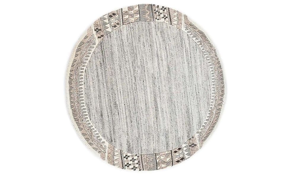 THEKO Wollteppich "Nakarta 6030" rund 12 mm Höhe reine Wolle, handgeknüpft, günstig online kaufen