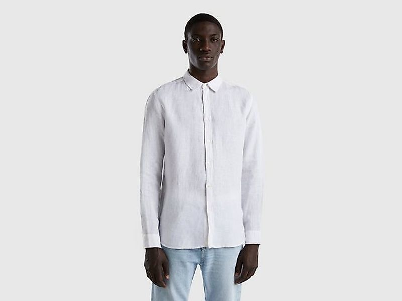 United Colors of Benetton Leinenhemd günstig online kaufen