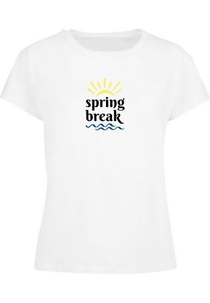 Merchcode T-Shirt Merchcode Damen Ladies Pretty Spring break - Box Tee (1-t günstig online kaufen