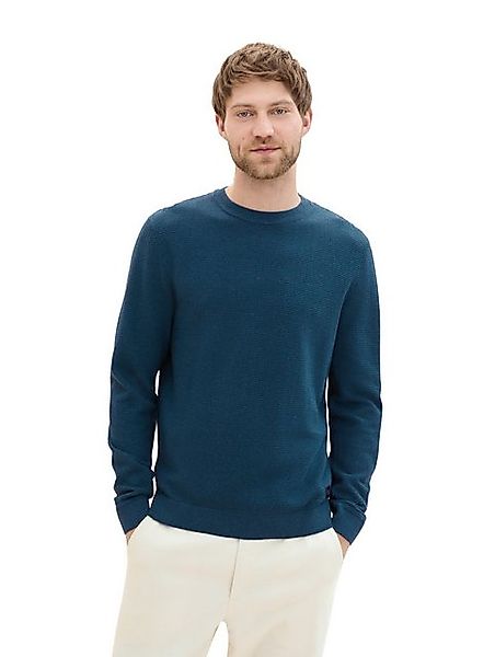 TOM TAILOR Strickpullover, mit Logo-Badge an der Seite günstig online kaufen