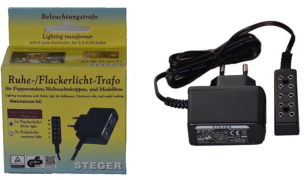 Alfred Kolbe Krippen-Zubehör Ruhe-/ Flackerlicht-Trafo, Weihnachtsdeko günstig online kaufen