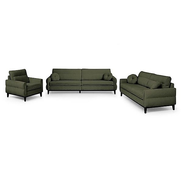 Beautysofa Polstergarnitur in modischer Bouclé-Qualität Belweder 3+2+1, Sof günstig online kaufen