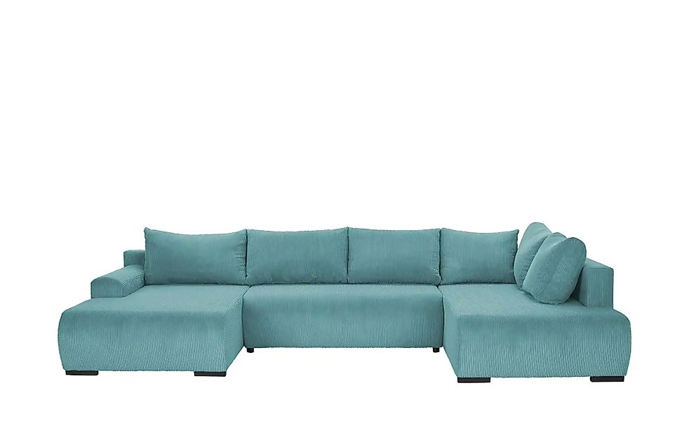 smart Wohnlandschaft  Nelly ¦ türkis/petrol ¦ Maße (cm): B: 345 H: 85 T: 20 günstig online kaufen