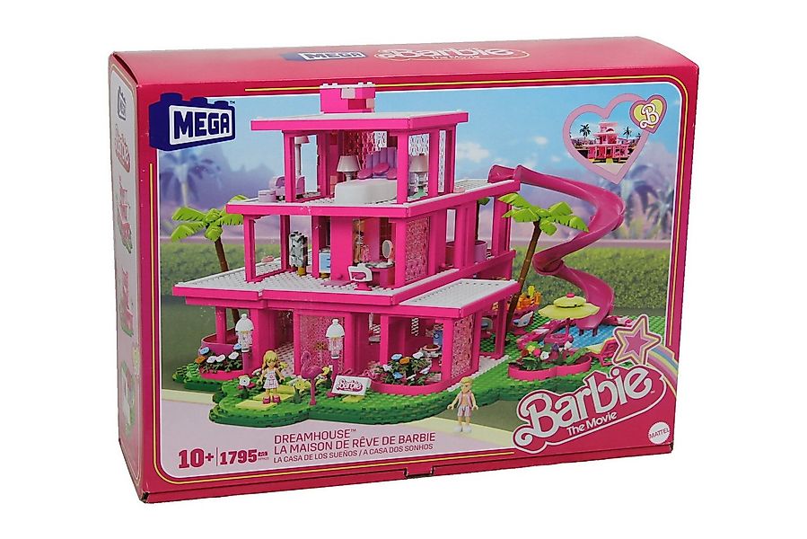 MEGA Puppenhaus Barbie The Movie Puppenhaus für Filme Fans, mit 4 kleine Pu günstig online kaufen