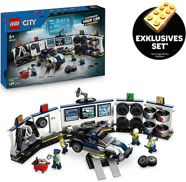 LEGO® Polizeiwerkstatt (60457), LEGO City Konstruktionsspielsteine, (489 St günstig online kaufen