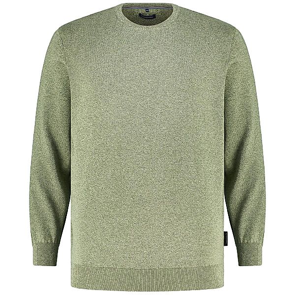 CASA MODA Strickpullover aus Baumwolle Farbe grün Größe: 5XL günstig online kaufen