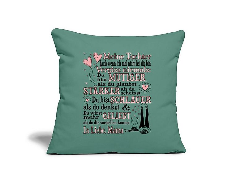 Spreadshirt Kissenbezug Meine Tochter Geschenk Liebeserklärung Mama Kissenb günstig online kaufen