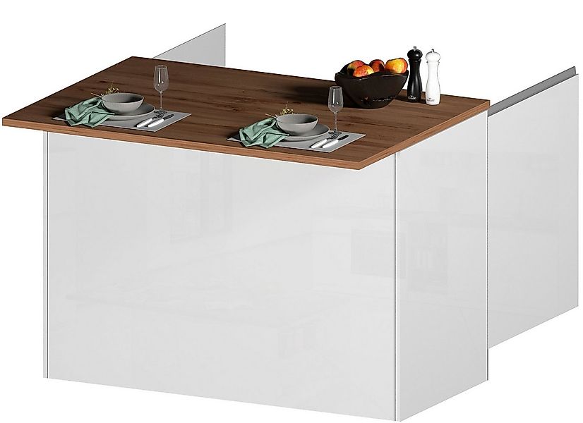 KOCHSTATION Kücheninsel KS-Sole, Breite 125 cm, mit 2 Türen günstig online kaufen