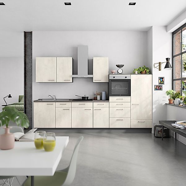 nobilia® Küchenzeile »"Riva I"«, vormontiert, Ausrichtung wählbar, Breite 3 günstig online kaufen
